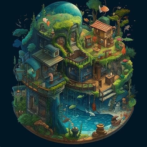 Premium AI Image | Isometric 3d house