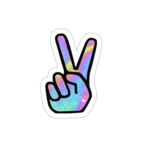 Rainbow Peace Sign Stickers By Jessie9939 Redbubble