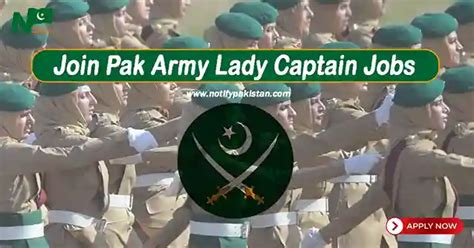 Join Pak Army Lady Captain Jobs Lady Cadet Course Lcc