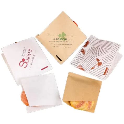 Wholesale Food Grade Custom Design Printed Logo Greaseproof Kraft Paper