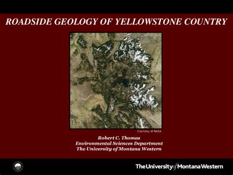 Ppt Roadside Geology Of Yellowstone Country