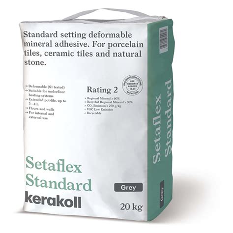 Adhesive Kerakoll Setaflex Standard Set S Grey Kg Total Look Tiles