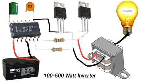 How To Make Inverter 12v To 220v Youtube