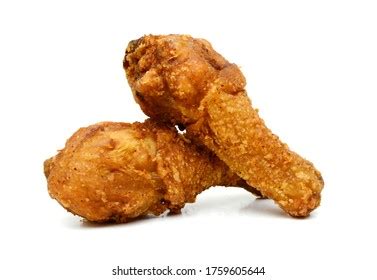 Fried Chicken Wings On White Background Stock Photo 1759605644