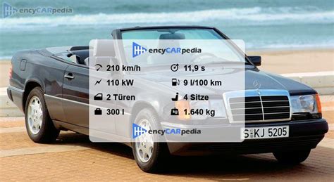 Mercedes E 220 Cabriolet A124 Technische Daten 1993 1997 Leistung