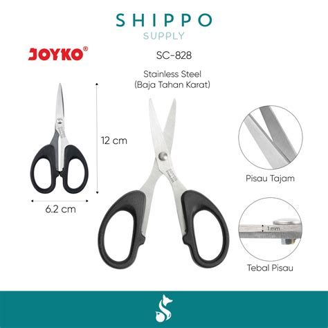 Jual Joyko Gunting Sc 828 Gunting Kertas Kecil Scissors Shopee