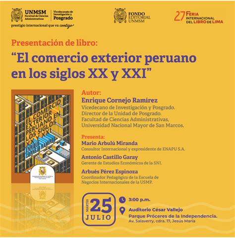 Enrique Cornejo Presenta Su Libro Sobre La Historia Del Comercio