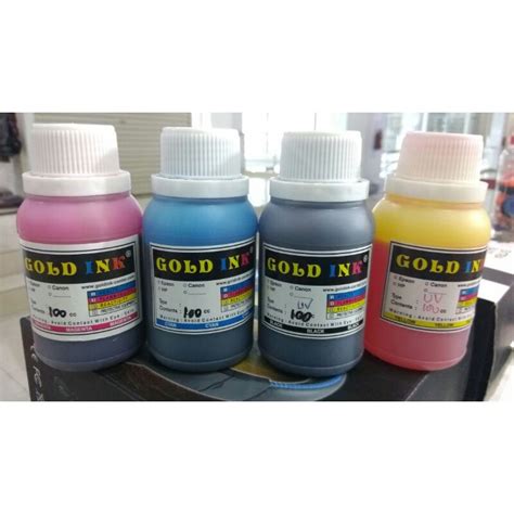 Jual Tinta Uv Gold Ink Hasil Cetak Bagus Awet Tidak Pudar Tahan Sinar