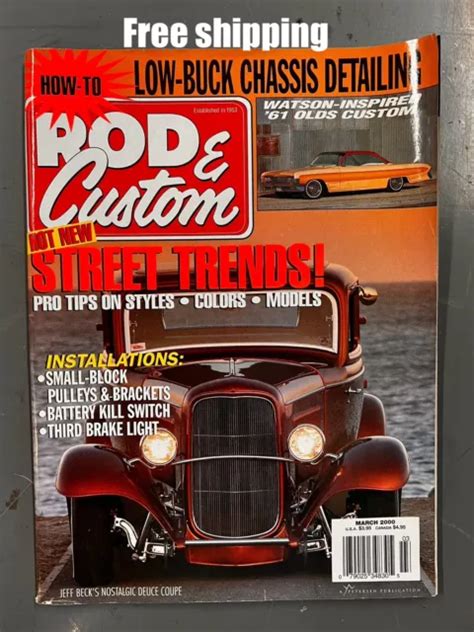 ROD CUSTOM Magazine March 2000 Vintage Hot Rod Jeff Beck Classic