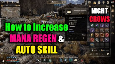 Night Crows How To Increase Mana Regen Auto Skill YouTube