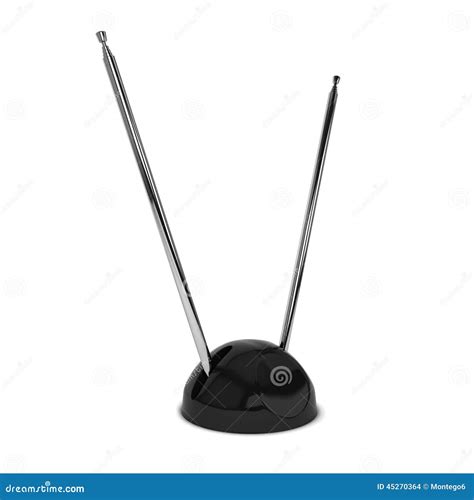 Retro tv antenna stock illustration. Illustration of antenna - 45270364