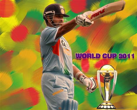 Cricket World Cup Sachin Worldcup Icc 2011 Tendulkar HD Wallpaper