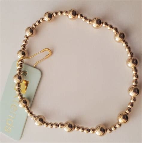 Enewton Extends Classic Sincerity Pattern 6mm Bead Bracelet Gold Ebay