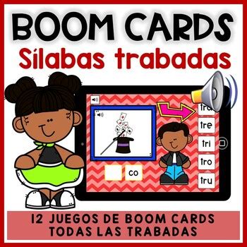 Boom Cards S Labas Trabadas Lectura Spanish Blends Digital By Ms