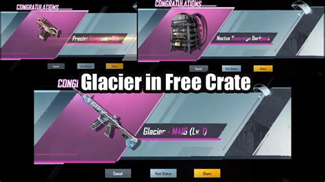 Finally Got M416 Glacier Classic Crate Opening M416 Glacier Crate