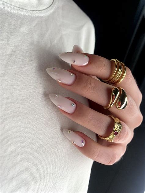 Short New Year S Nails 2024 Embrace Milky White Silver And