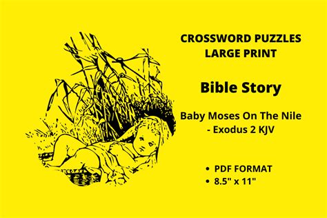 Bible Story Exodus Crossword Puzzles Graphic By Joseph Varghese