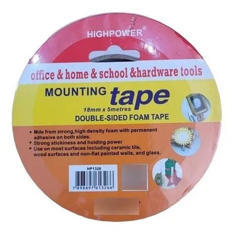 Cinta Bifaz Mounting Tape Doble Faz Espumosa 18mm MercadoLibre