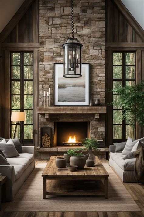 Pin By Sandy Labrie On Home Garden In Rustic Fireplace Mantels