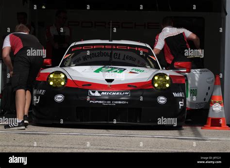 Le Mans France 2nd June 2017 Official German Porsche Gt Team Team