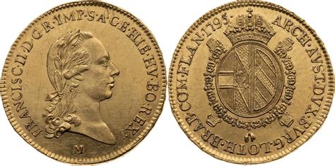 Sovrano 1795 M Franz II I Von Habsburg 1792 1806 Rs Minimal