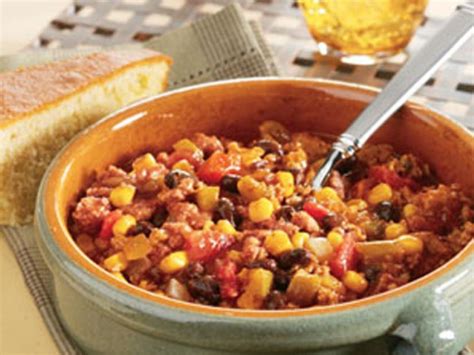 Black Bean Corn And Turkey Chili Recipe Food Network