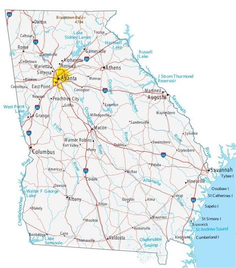 Savannah Georgia Map - GIS Geography