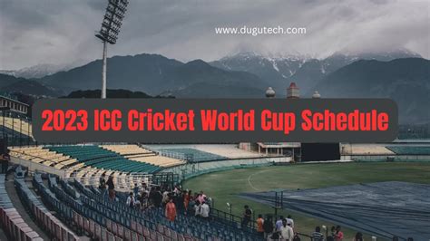 2023 Icc Cricket World Cup Schedule Pdf Download Date Venues