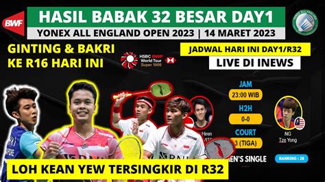 Hasil All England Hari Ini Day R Ginting Bakri Ke R