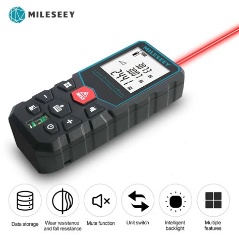 Mileseey Laser Entfernungs Messer X5 60m Hochpr Zises Laser Bandma