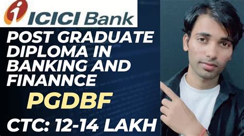 Icici Pgdbf Post Graduate Diploma In Banking And Finance