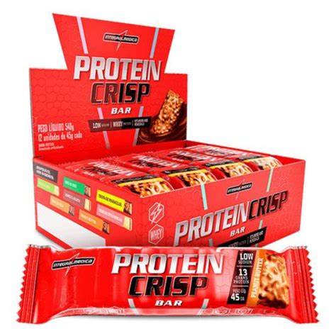 Protein Crisp Bar Leite Ni O Creme De Avel Display Un Integral