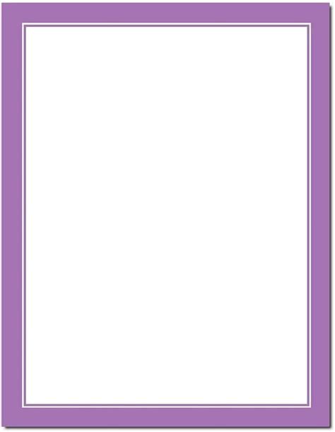 Basic Border Letterhead Laser Inkjet Printer Paper Brights Purple