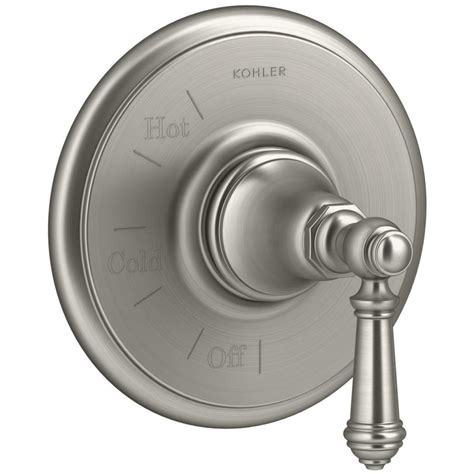 Kohler Vibrant Brushed Nickel Lever Shower Handle At