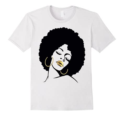 Afro Diva Black Girl Magic Shirt Gold Lips Natural Melanin Th Teehelen