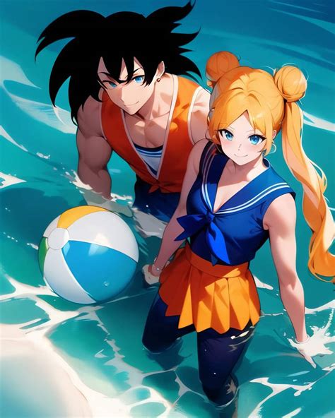 Goku x sailor moon by Ruxinzy on DeviantArt