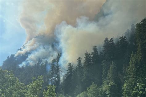 Highway 4 Closes Again East Of Port Alberni As Wildfire Grows To 109