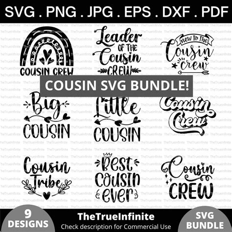 Cousin Crew Svg Bundle Cousins Svg New To The Cousin Crew Etsy Canada