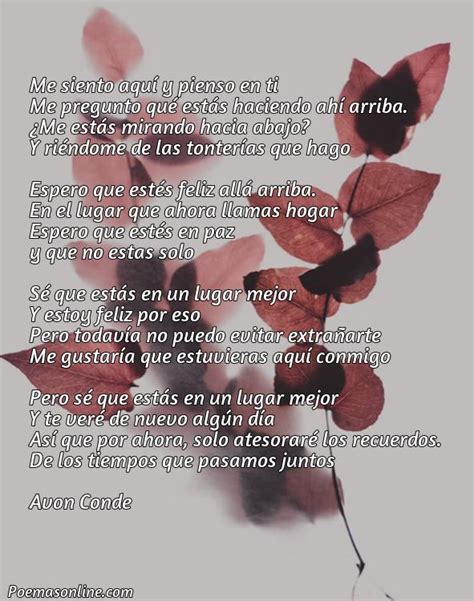 Mejores Poemas Para Un Ser Querido Que Esta En El Cielo Poemas Online