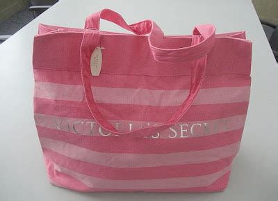 IZZIET SOHO Victoria S Secret Pink Stripe Tote SOLD