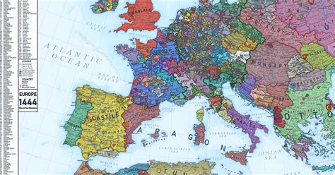 Explore This Fascinating Map Of Medieval Europe In 1444