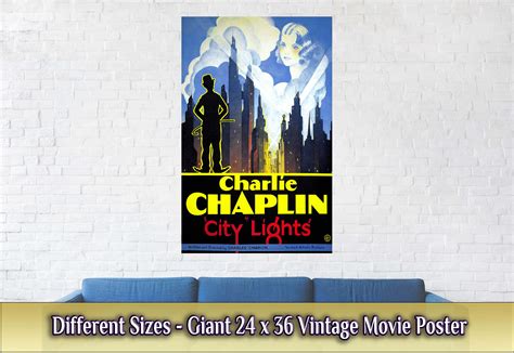 City Lights Poster Vintage Movie Poster 1931 Poster Film Art | Etsy