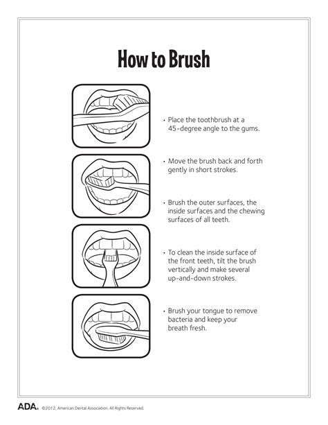 Dental Hygiene Activity Sheets