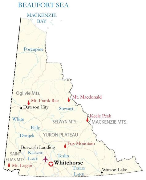 Map of Yukon Territory - GIS Geography