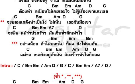 คอร์ดเพลง แกล้งโง่ Archives Lenguitar เล่นกีต้าร์