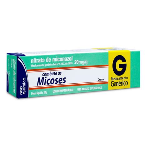 Comprar Nitrato De Miconazol 20mg Creme 28g Neo Quimica Genericos