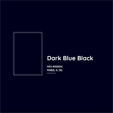 About Dark Blue Black - Color codes, similar colors and paints ...