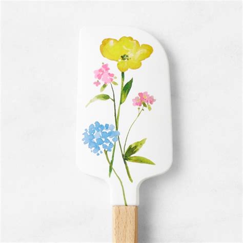 Williams Sonoma Pressed Flower Fsc Wood Spatulas Williams Sonoma