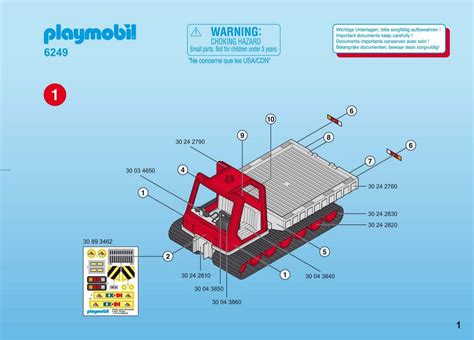 Playmobil 6249 - Notice de montage Playmobil 6249