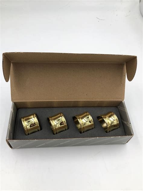 Set Of Baldwin Brass Napkin Rings No Polished Brass Devon